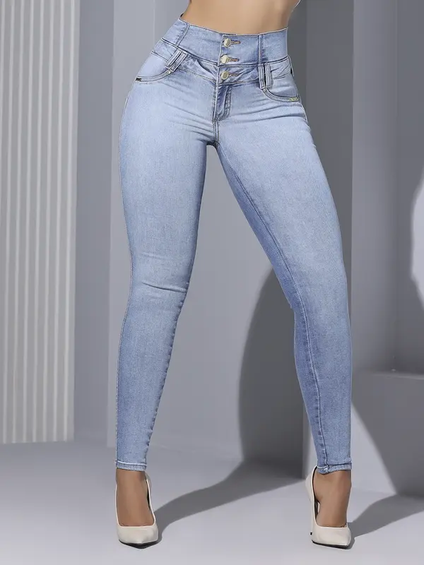 CALÇA FEMININA CINTURA PERFEITA COM ZÍPER NO CÓS PODEROSA MODELADORA ELEGANTE
