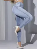 CALÇA FEMININA CINTURA PERFEITA COM ZÍPER NO CÓS PODEROSA MODELADORA ELEGANTE