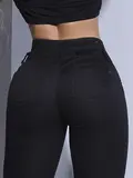 CALÇA FEMININA SKINNY SOFISTICADA PIT BULL JEANS CÓS ALTO COM BRILHO