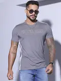 CAMISETA MASCULINA GRAFITE PIT BULL JEANS GOLA V ESTILO ATEMPORAL