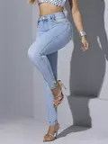 CALÇA FEMININA PIT BULL JEANS MODELADORA COM APLICAÇÕES BRILHANTES