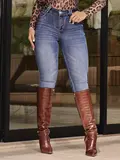 CALÇA JEANS FEMININA LAVAGEM EXCLUSIVA PARA UM LOOK IMPACTANTE