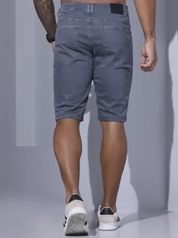 BERMUDA MASCULINA CASUAL PIT BULL JEANS GRAFITE MODERNA E VERSÁTIL