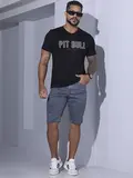 BERMUDA MASCULINA CASUAL PIT BULL JEANS GRAFITE MODERNA E VERSÁTIL