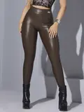 CALÇA MONTARIA COURINO FEMININA CINTURA ALTA PIT BULL JEANS MODERNA