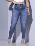 CALÇA FEMININA PIT BULL JEANS SKINNY COM BORDADO SOFISTICADO LATERAL