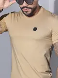 CAMISETA MASCULINA GOLA O PIT BULL JEANS CASUAL VERSÁTIL
