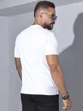CAMISETA MASCULINA GOLA O PIT BULL JEANS CASUAL VERSÁTIL