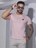 CAMISETA MASCULINA GOLA O PIT BULL JEANS CASUAL VERSÁTIL