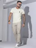 CAMISETA MASCULINA GOLA O PIT BULL JEANS CASUAL E VERSÁTIL