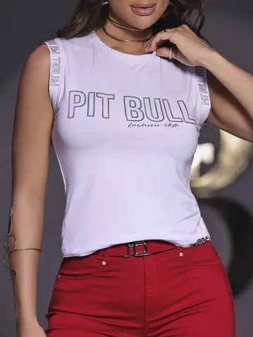 REGATA FEMININA PIT BULL JEANS COM TOQUE DE SOFISTICAÇÃO E EXCLUSIVIDADE