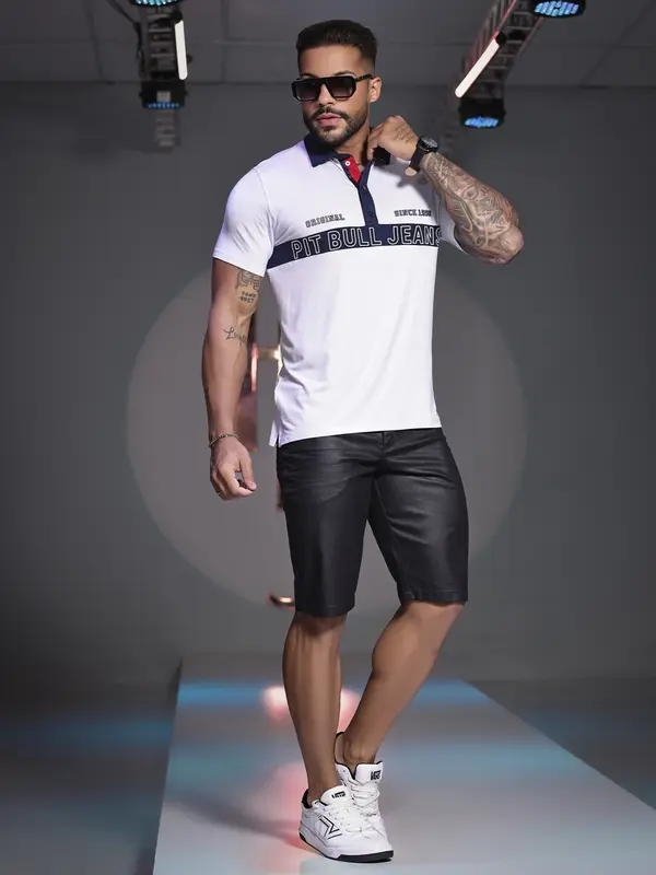 POLO MASCULINA PIT BULL JEANS COM CONFORTO E ESTILO VERSÁTIL
