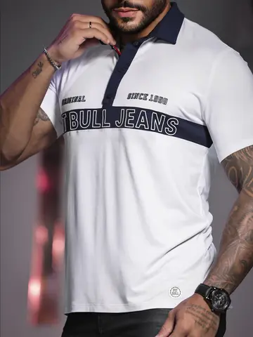 POLO MASCULINA PIT BULL JEANS COM CONFORTO E ESTILO VERSÁTIL
