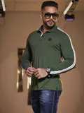 POLO MASCULINA MANGA LONGA VERDE PIT BULL ELEGANTE E CONFORTÁVEL