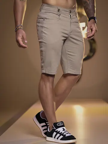 BERMUDA MASCULINA SLIM PIT BULL JEANS CONFORTÁVEL E ELEGANTE