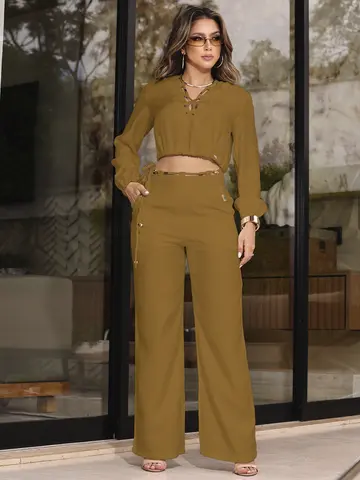 CONJUNTO FEMININO CALÇA E BLUSA EMPÓRIO PIT BULL DESPOJADO PARA O DIA A DIA