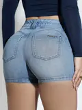 SHORT SAIA IRRESISTÍVEL COM BORDADO MANUAL EMPINA BUMBUM E CINTURA ALTA