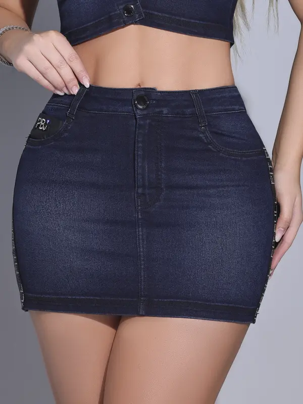 SAIA JEANS MODERNA PIT BULL VERSÁTIL CINTURA ALTA COM TOQUE DE GLAMOUR