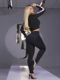 CALÇA FEMININA PIT BULL JEANS COM BOTÕES LATERAIS E CAIMENTO IRRESISTÍVEL