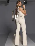 CALÇA FLARE PIT BULL JEANS CINTURA ALTA COM MODELAGEM PERFEITA