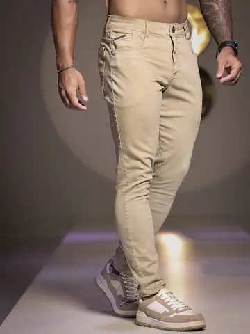 CALÇA MASCULINA CÁQUI PIT BULL JEANS VISUAL SOFISTICADO E VERSÁTIL