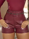 SHORT COURINO FEMININO FASHION E ATRAENTE COM CINTO EMPÓRIO PIT BULL