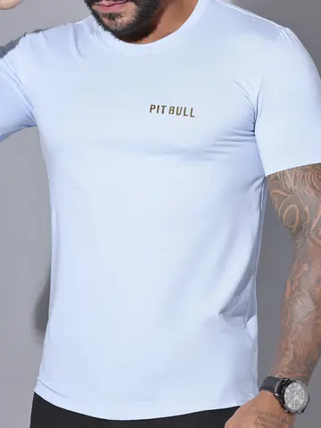 Camiseta Masculina Gola O Pit Bull Jeans Casual e Sofisticada