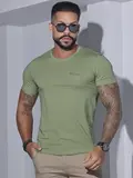 CAMISETA MASCULINA LISA PIT BULL JEANS CASUAL E CONFORTÁVEL
