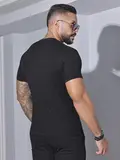 CAMISETA MASCULINA LISA PIT BULL JEANS CASUAL E CONFORTÁVEL