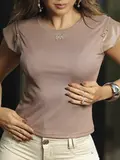 BLUSA FEMININA CANELADA EMPÓRIO PIT BULL COM MANGAS SOFISTICADAS