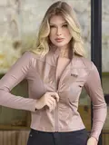 BLUSA FEMININA MANGA LONGA AUTÊNTICA EMPÓRIO PIT BULL COM GOLA ALTA