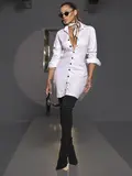 VESTIDO CAMISA MODERNO E CLÁSSICO COM DETALHES LATERAIS PIT BULL JEANS