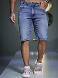 BERMUDA MASCULINA CASUAL PIT BULL JEANS CONFORTÁVEL E CLÁSSICA