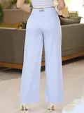 CALÇA FEMININA FLARE DESPOJADA E ELEGANTE CINTURA ALTA EMPÓRIO PIT BULL