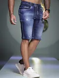 BERMUDA MASCULINA ESTILOSA PIT BULL JEANS COM CADARÇO PERSONALIZADO