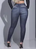 CALÇA FEMININA ESTILOSA PIT BULL JEANS SOFISTICADA COM DESTROYEDS