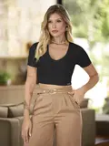 CROPPED VERSÁTIL EMPÓRIO PIT BULL CASUAL COM TOQUE SUAVE E CONFORTÁVEL