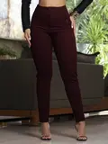 CALÇA ALFAIATARIA FEMININA CINTURA ALTA MODERNA EMPÓRIO PIT BULL