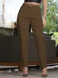 CALÇA FEMININA COLOR ELEGANTE COM CINTO EMPÓRIO PIT BULL