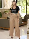 CROPPED MANGA CURTA CASUAL COM ESTAMPA GLITTER EMPÓRIO PIT BULL
