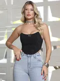 CORSET CONCEITO SOFISTICADO E MODELADOR COM BRILHO PIT BULL JEANS