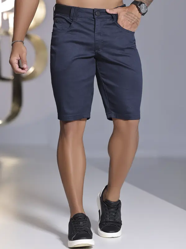 BERMUDA MASCULINA COM ELÁSTICO NO CÓS PIT BULL JEANS