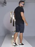 BERMUDA MASCULINA COM ELÁSTICO NO CÓS PIT BULL JEANS