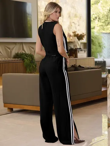 CONJUNTO CALÇA E COLETE COM FENDAS EMPÓRIO PIT BULL CASUAL E REFINADO
