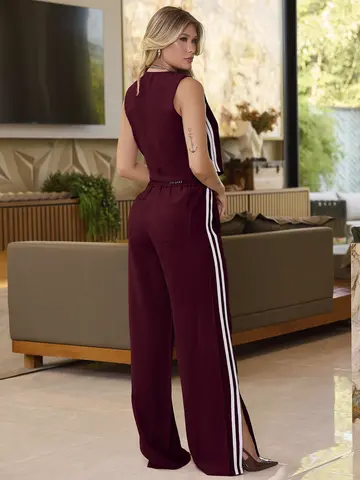CONJUNTO CALÇA E COLETE COM FENDAS EMPÓRIO PIT BULL CASUAL E REFINADO