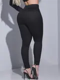 CALÇA FEMININA CINTURA PERFEITA PIT BULL JEANS COM FAIXA LATERAL BRILHOSA