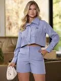 CONJUNTO SHORT E CAMISA EMPÓRIO PIT BULL COM VISUAL REFINADO E ELEGANTE
