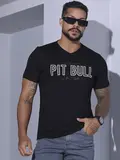 CAMISETA MASCULINA PIT BULL JEANS MODA CASUAL E MODERNA
