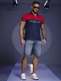 BERMUDA MASCULINA COM ELÁSTICO LATERAL E LAVAGEM ESPECIAL PIT BULL JEANS