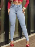 CALÇA SKINNY PIT BULL JEANS MODELADORA COM LAVADO CLARO